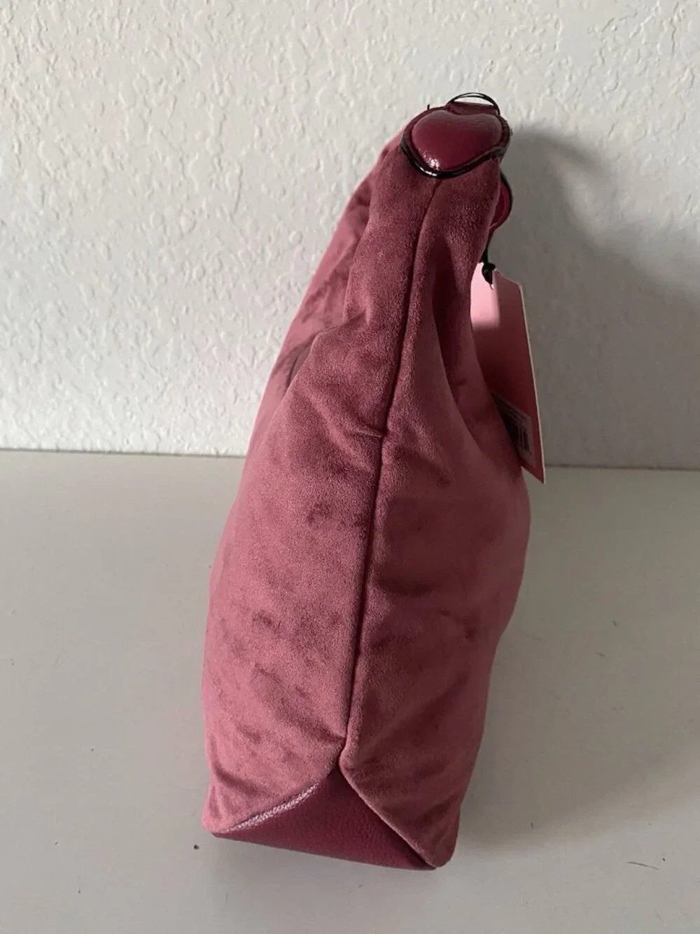 Juicy Couture Juicy Royal Crest Large Hobo Coho Cranberry Juice W/Chain VIRAL